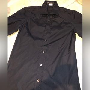 Authentic Dolce & Gabbaba Slim Fit extra Long Fit Button Brand New Size 15/38